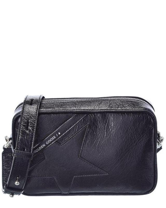 Women's Blue Star Leather Shoulder Bag